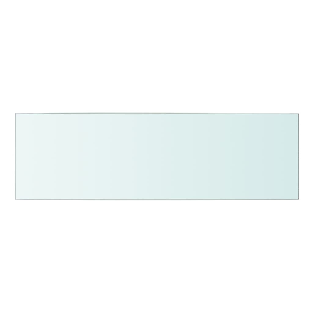 vidaXL Скляна панель для полиці Прозорий 50х15 см