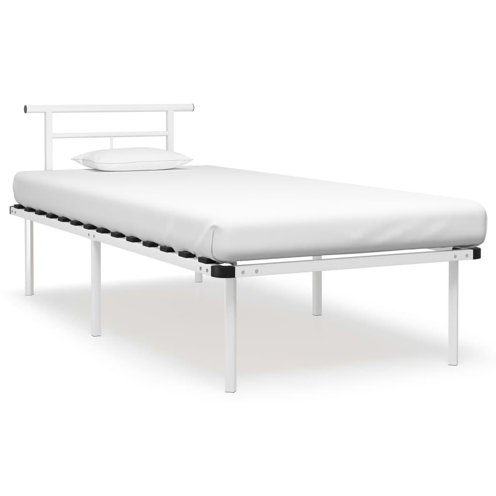 vidaXL Каркас ліжка Білий 90х200 см Метал