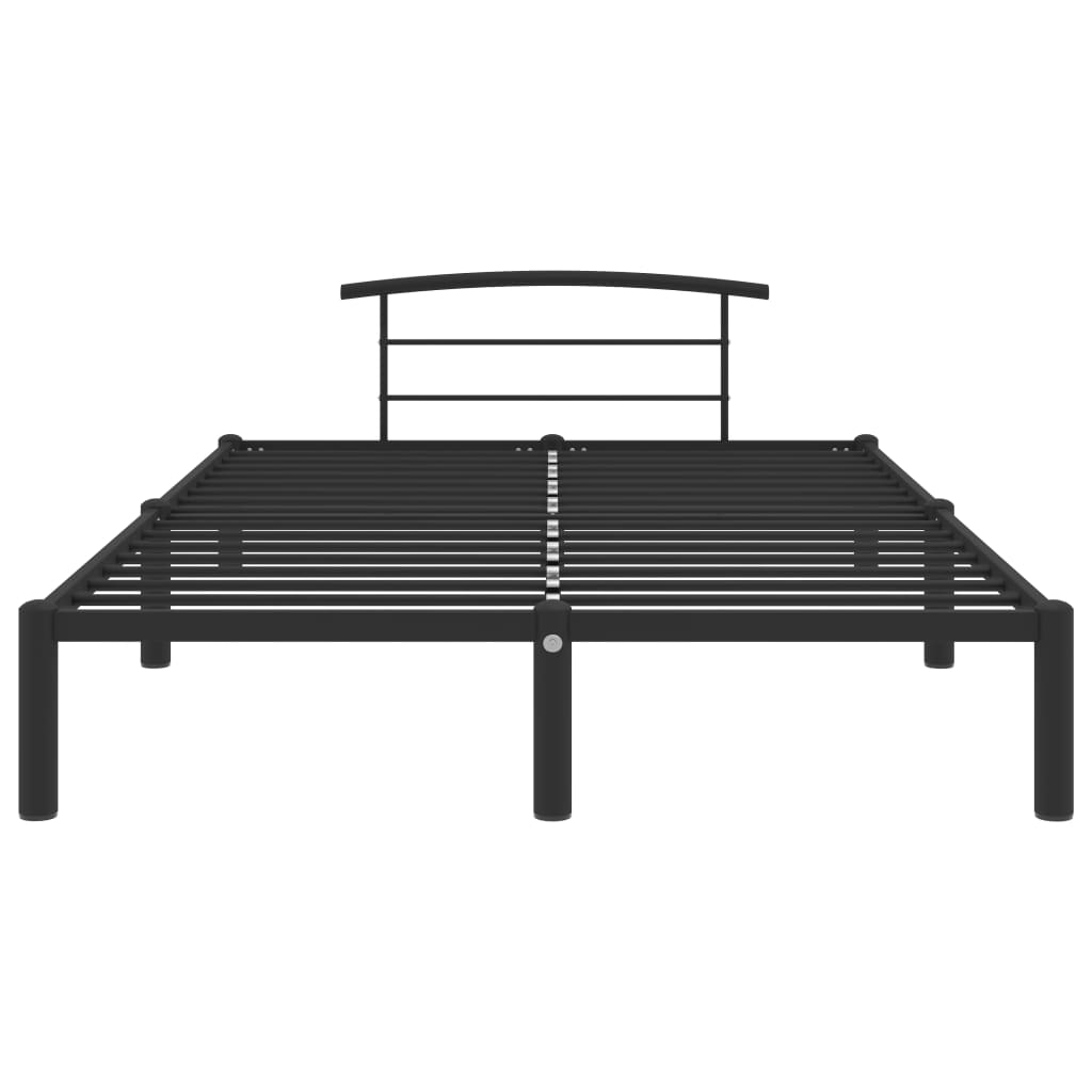 vidaXL Каркас ліжка Чорний 160x200 см Метал
