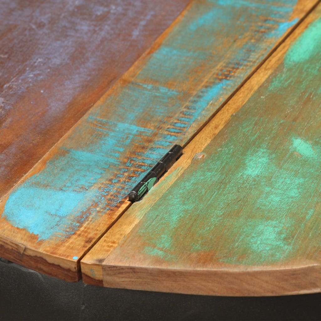 vidaXL Журнальний столик 53x43 см Масив відновленої деревини