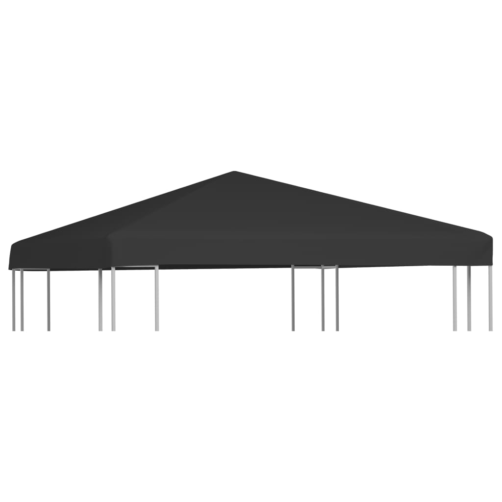 vidaXL Покриття для Альтанки 270 г/м² Чорний 3x3 м