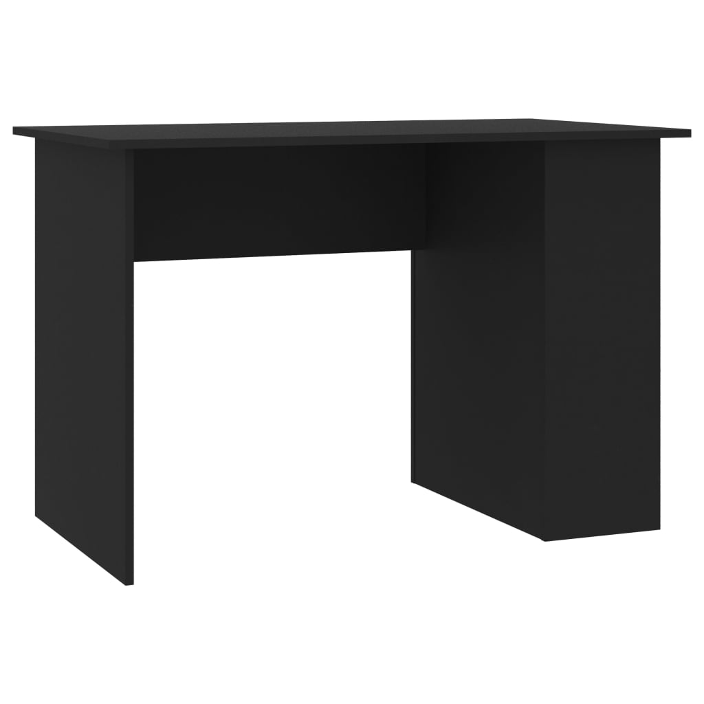 vidaXL Письмовий стіл Чорний 110x60x73 см ДСП