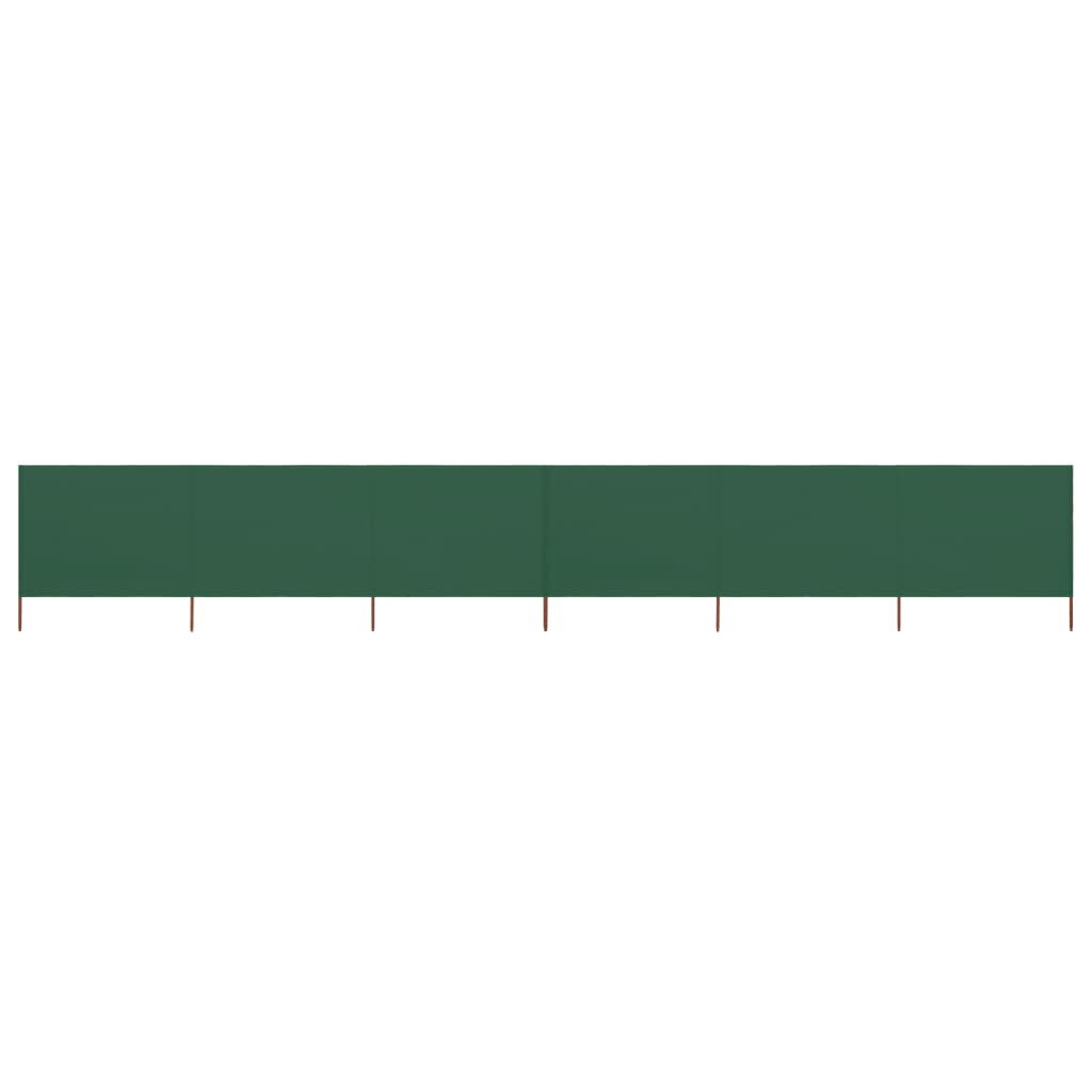 vidaXL 6-Панельна Вітрозахисна Ширма Зелений 800x160 см Тканина