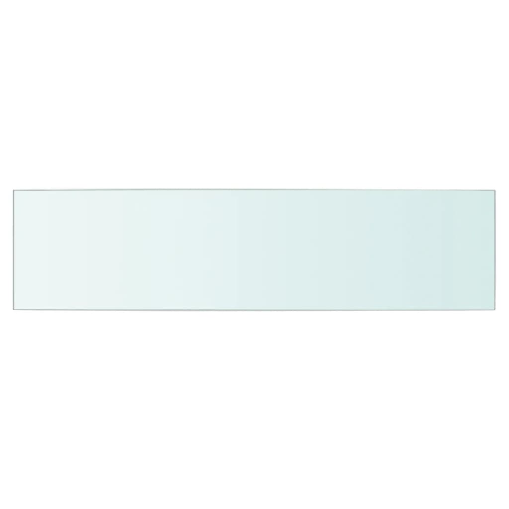 vidaXL Скляна панель для полиці Прозорий 60x15 см