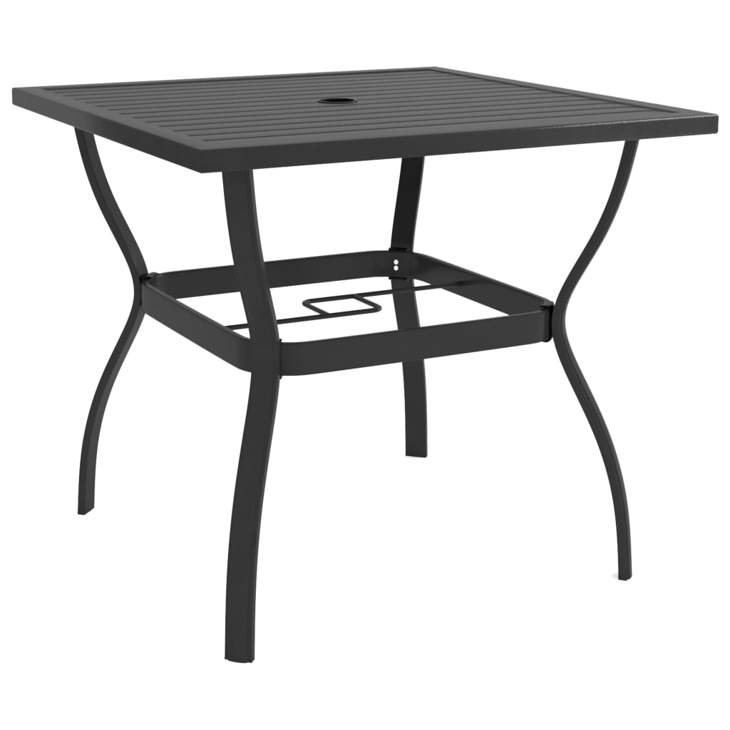 vidaXL Садовий Стіл Антрацит 81,5x81,5x72 см Сталь