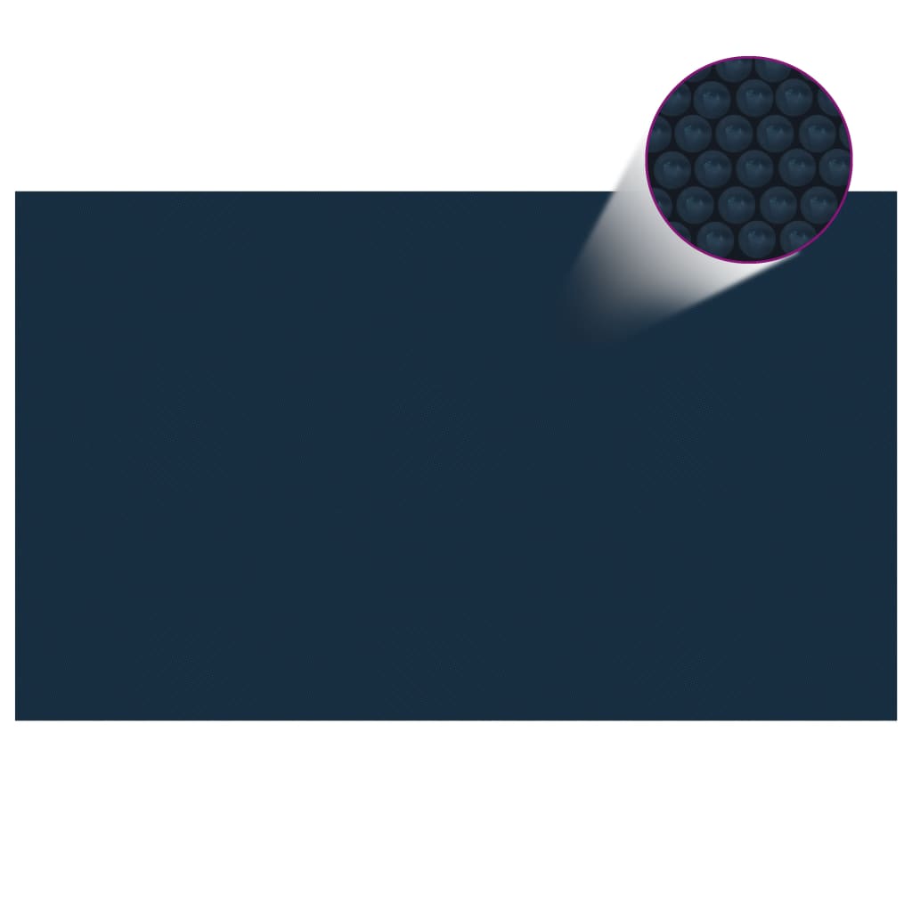 vidaXL Сонячна плівка для басейну плаваюча Чорний/Синій 500х300 см ПЕ