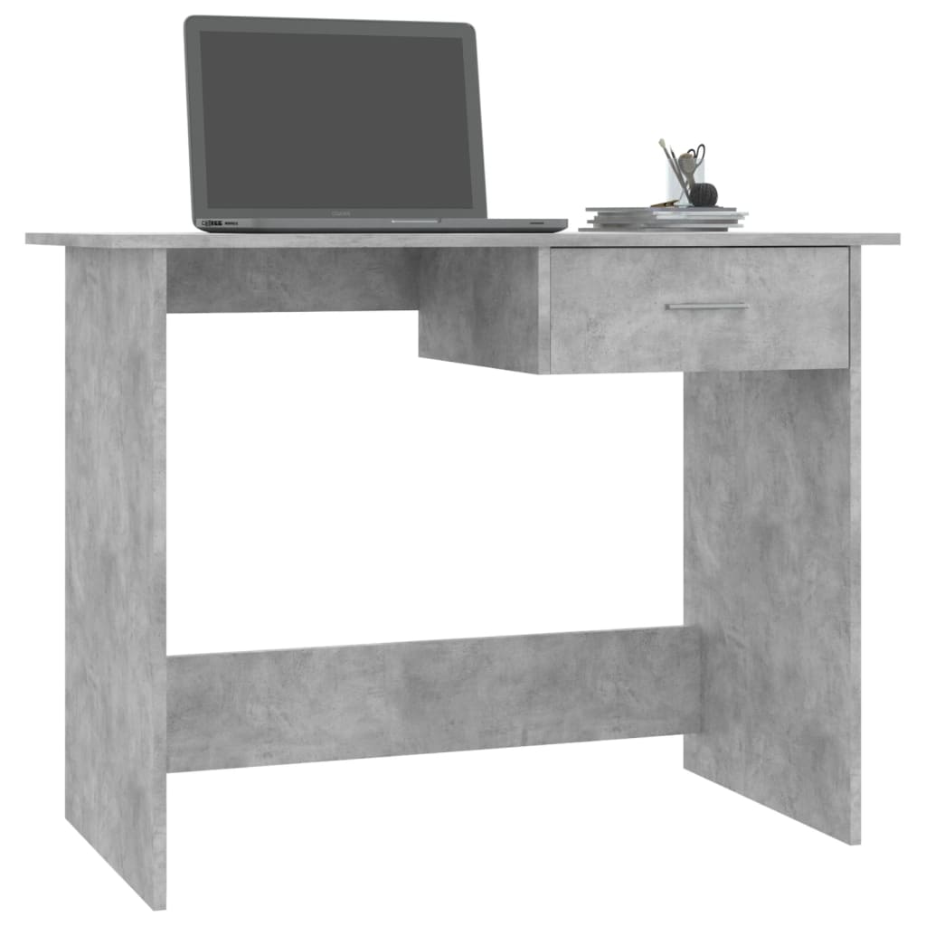 vidaXL Письмовий стіл Сірий бетон 100x50x76 см ДСП