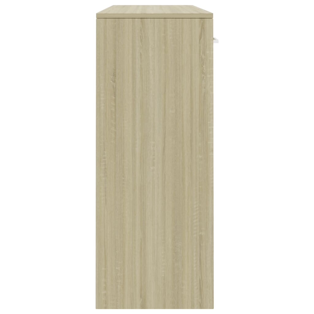 800705 vidaXL Sideboard Sonoma Oak 110x30x75 cm Chipboard