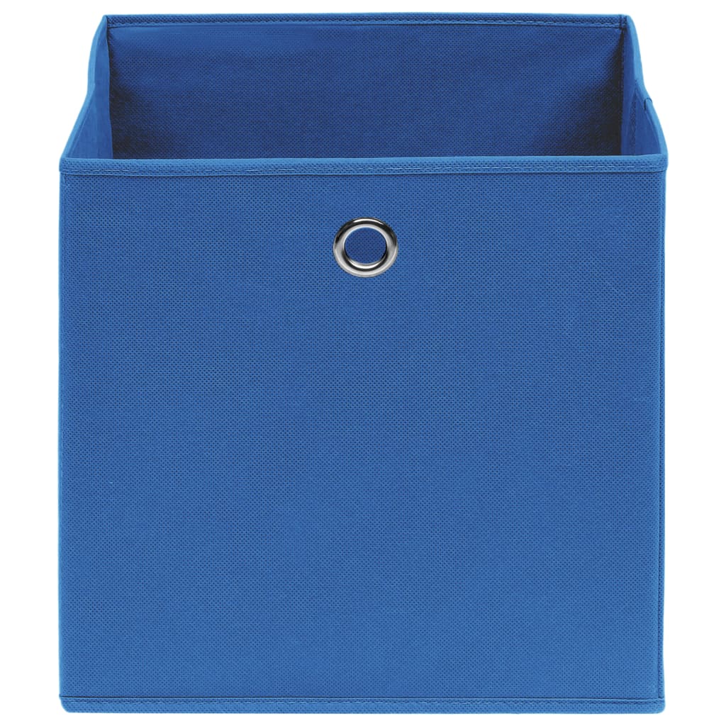 vidaXL Коробки для Зберігання 4 шт Синій 28x28x28 см Неткане Полотно