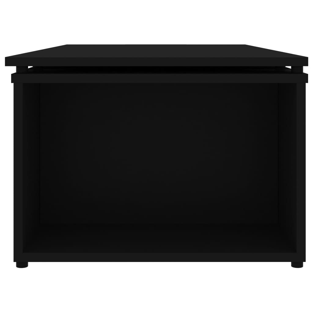 vidaXL Журнальний столик Чорний 150x50x35 см ДСП