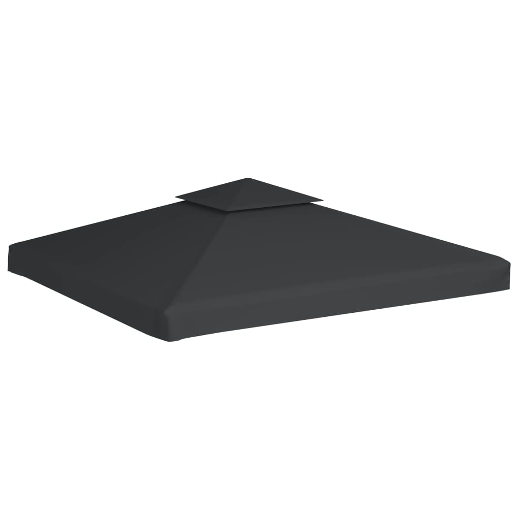 vidaXL Змінне покриття для альтанки 310 г/м² Темно-сірий 3х3 м