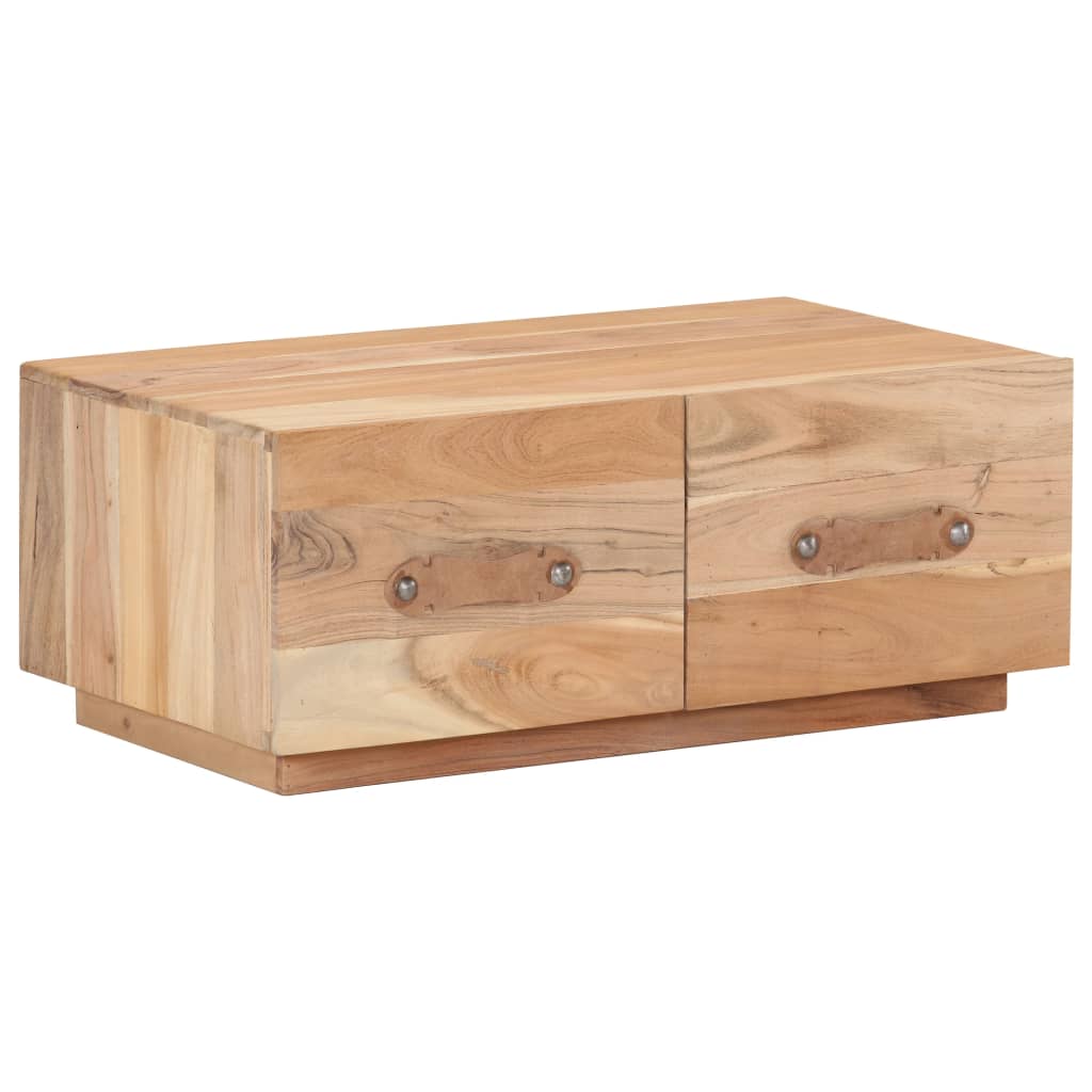 vidaXL Журнальний столик 90x50x35 см Масив відновленої деревини