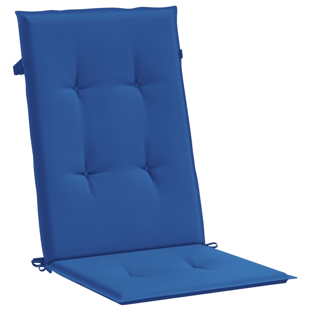 vidaXL Подушки для садових стільців 2 шт Яскраво-синій 120х50х3 см