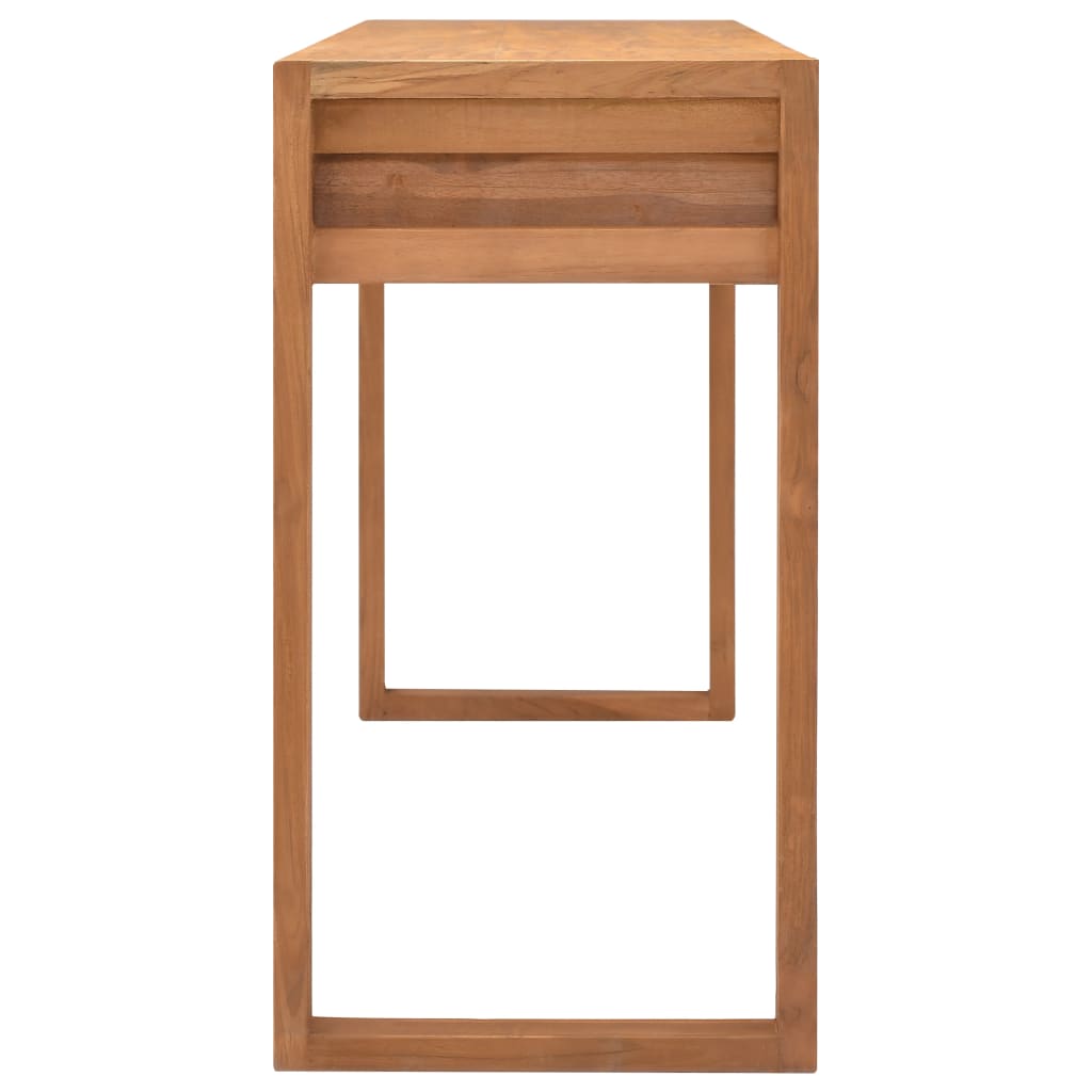 vidaXL Письмовий стіл 2 шухляди 140x40x75 см Відновлена тикова деревина