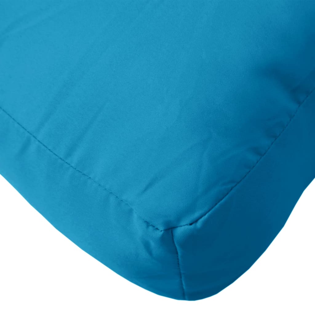 vidaXL Подушки для дивана з піддонів 2 шт Світло-синій Тканина