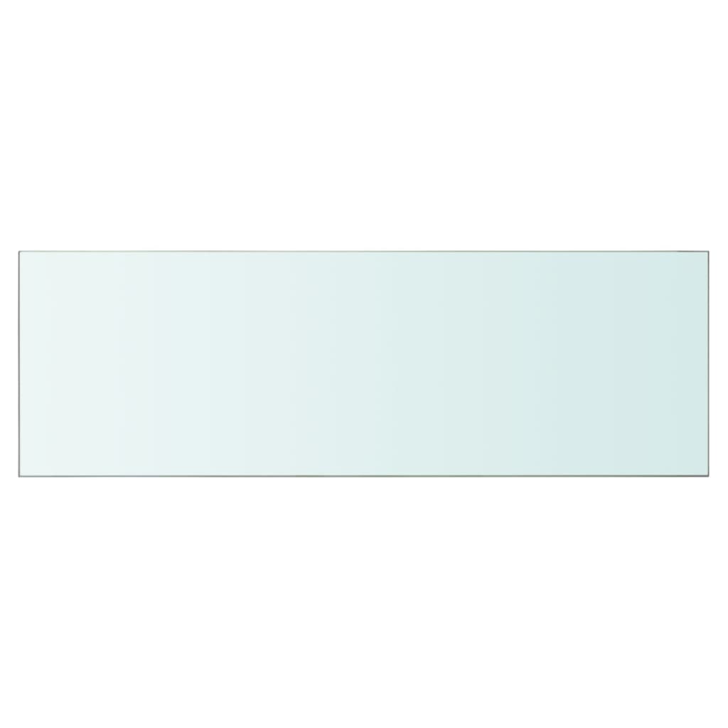 vidaXL Скляна панель для полиці Прозорий 90х30 см