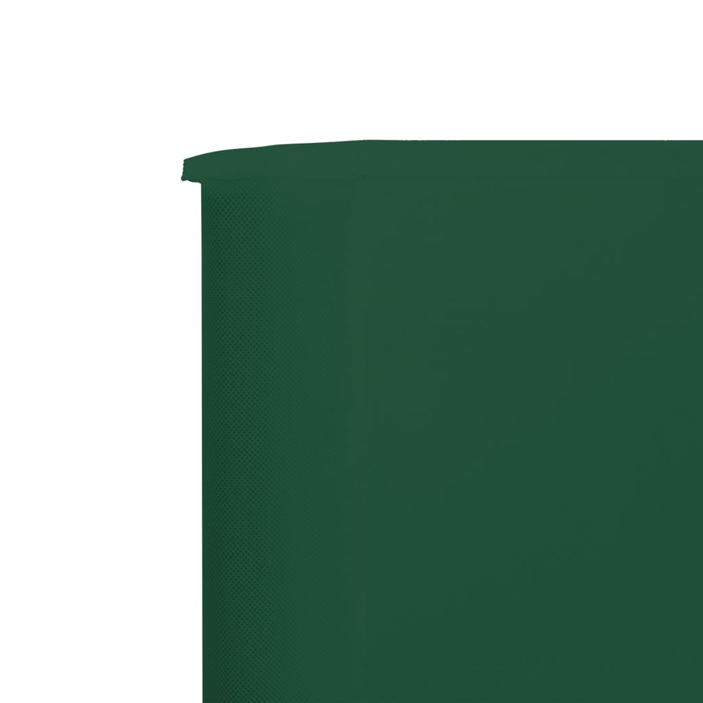 vidaXL 6-Панельна Вітрозахисна Ширма Зелений 800х80 см Тканина