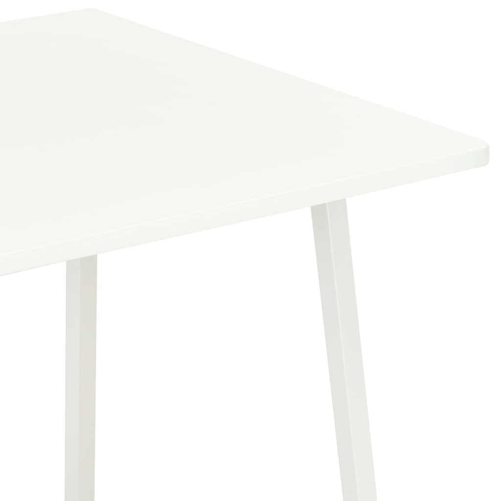 20282 vidaXL Desk with Shelving Unit White 102x50x117 cm