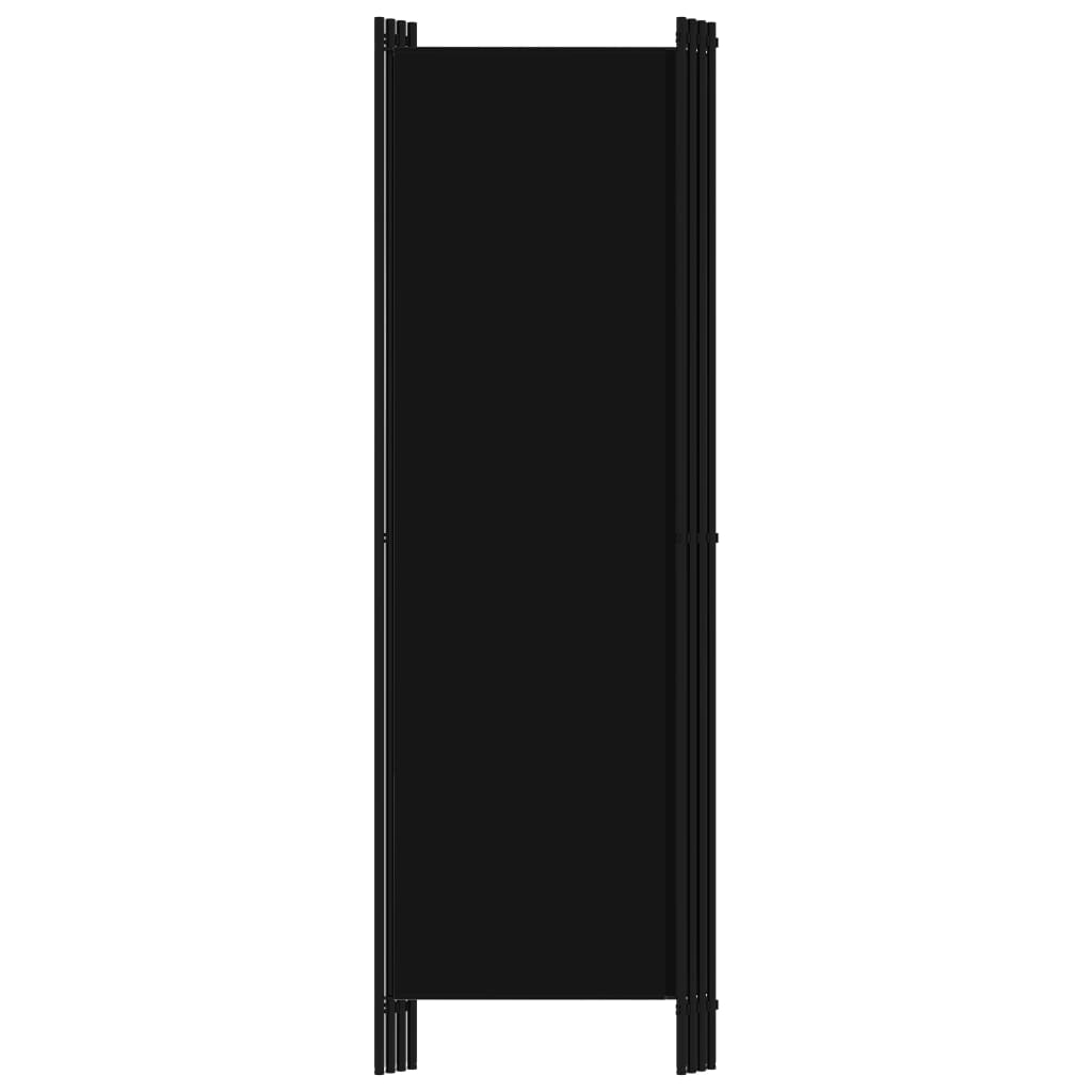 vidaXL 4-Панельна Кімнатна Перегородка Чорний 200x180 см