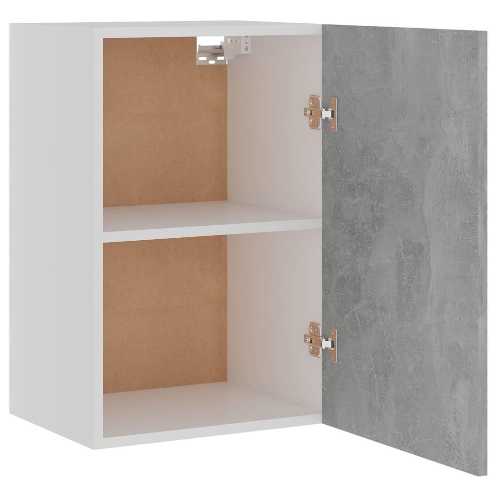 801256 vidaXL Hanging Cabinet Concrete Grey 39,5x31x60 cm Chipboard