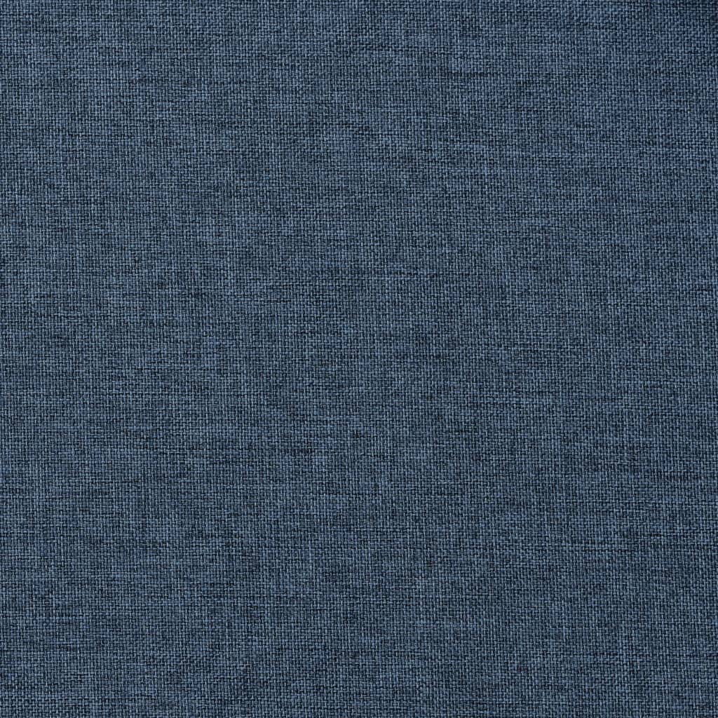 321179 vidaXL Linen-Look Blackout Curtain with Grommets Blue 290x245cm