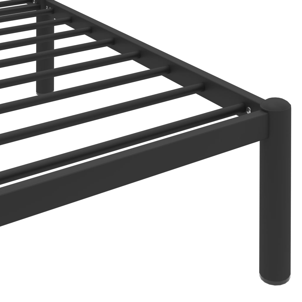 vidaXL Каркас ліжка Чорний 160x200 см Метал