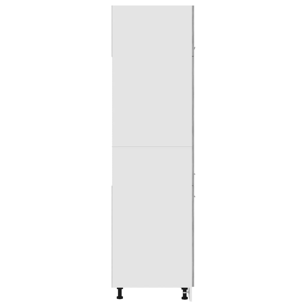 vidaXL Шафа для холодильника Сірий бетон 60x57x207 см ДСП