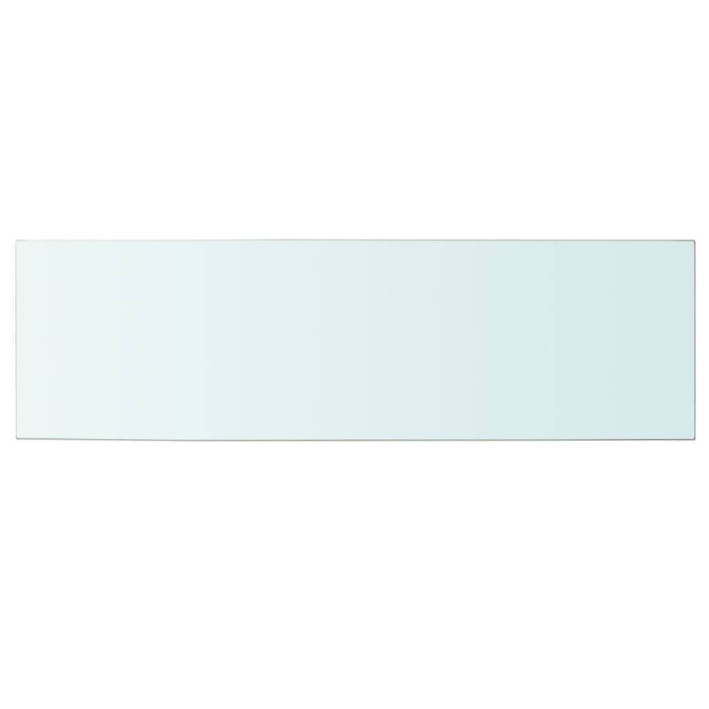 vidaXL Скляна Панель для Полиці Прозорий 100х30 см