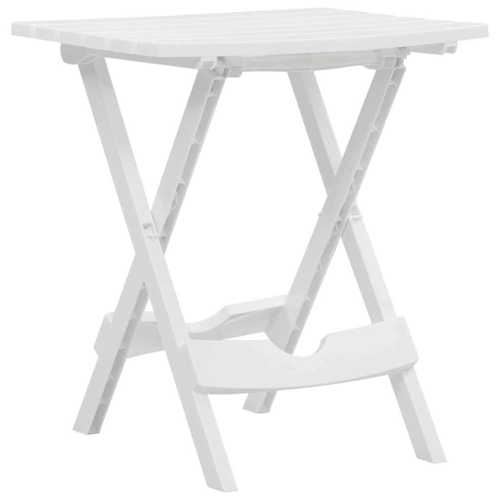 47690 vidaXL Folding Garden Table 45,5x38,5x50 cm White