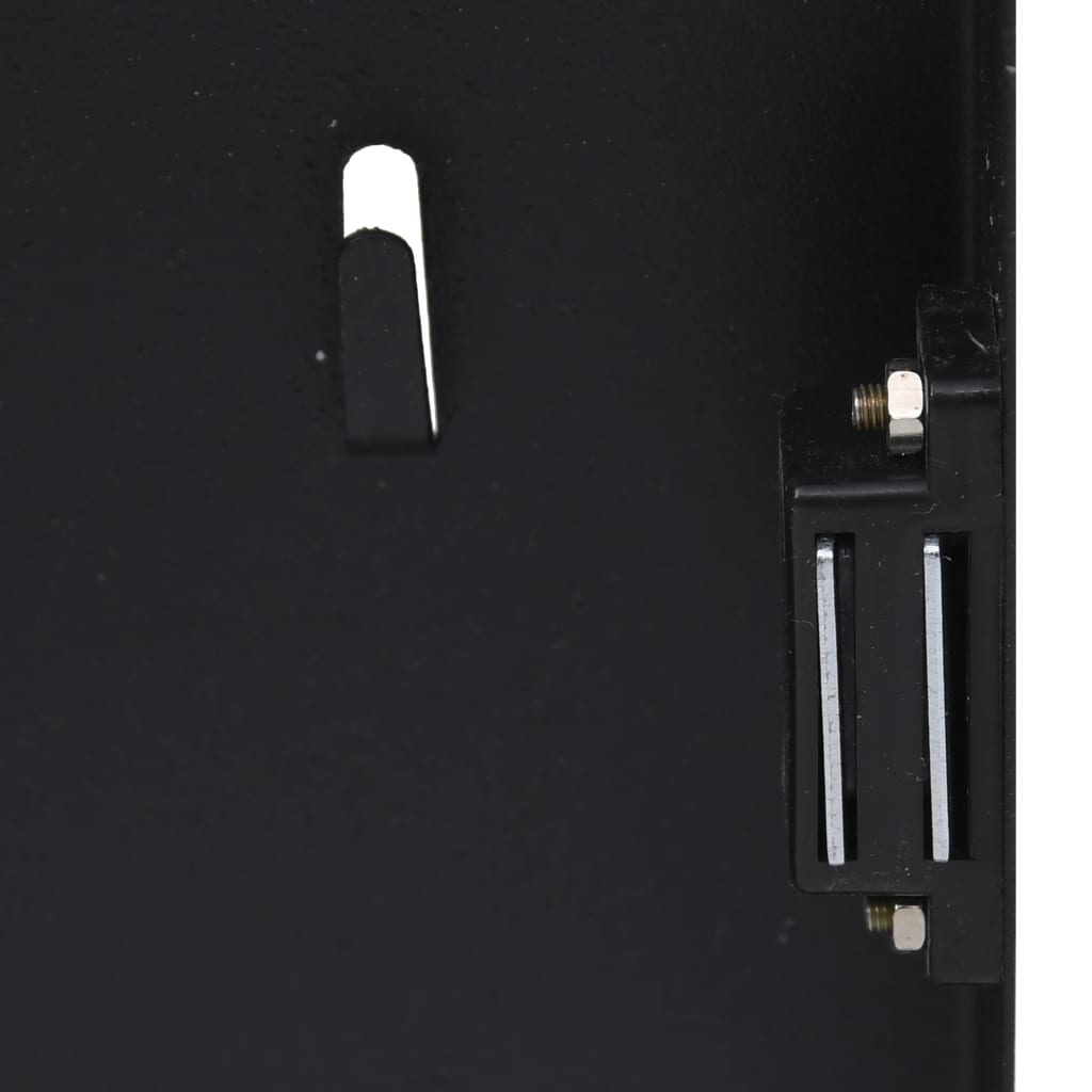 vidaXL Скринька для Ключів з Магнітною Дошкою Чорний 30x20x5,5 см