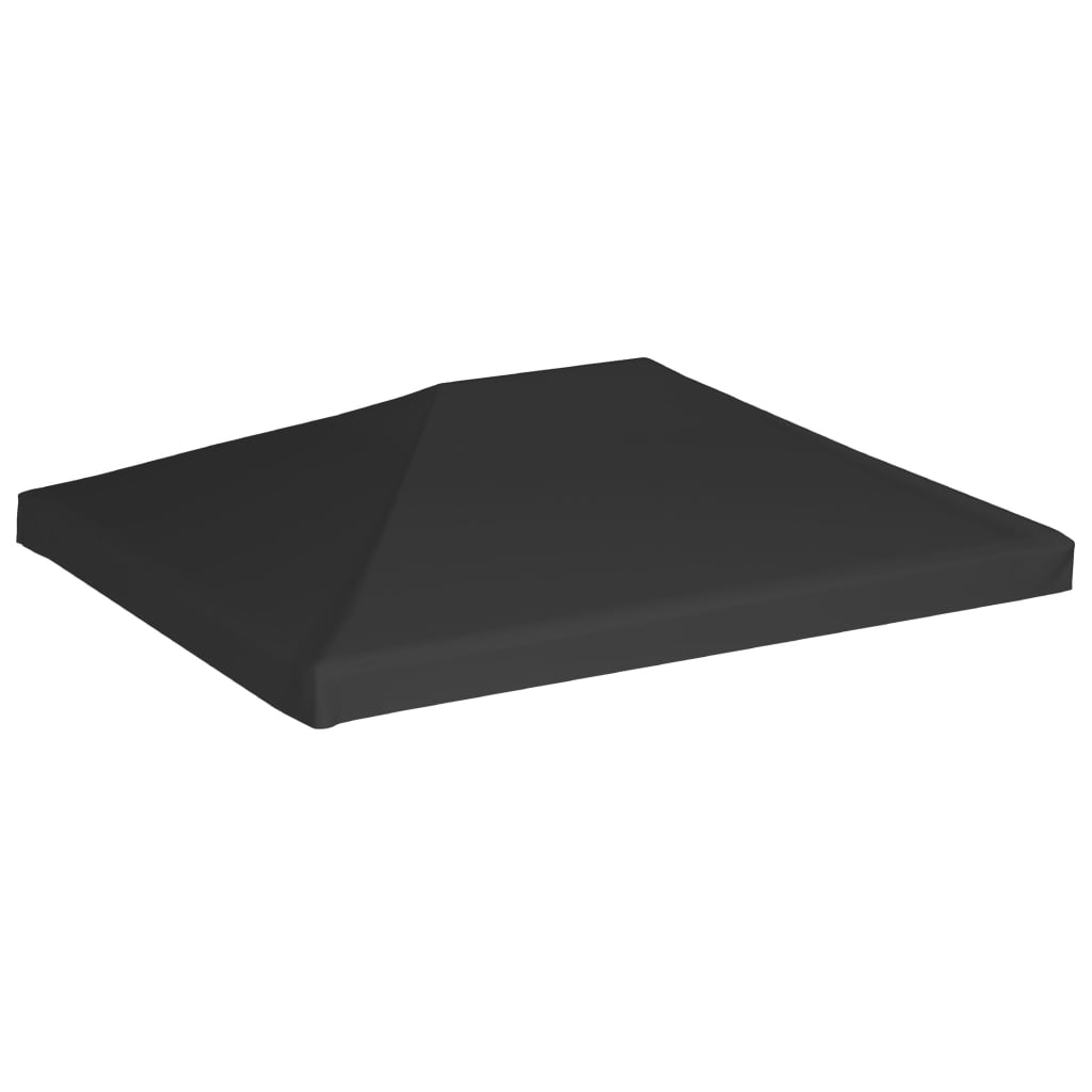 vidaXL Покриття для Альтанки 270 г/м² Чорний 4x3 м