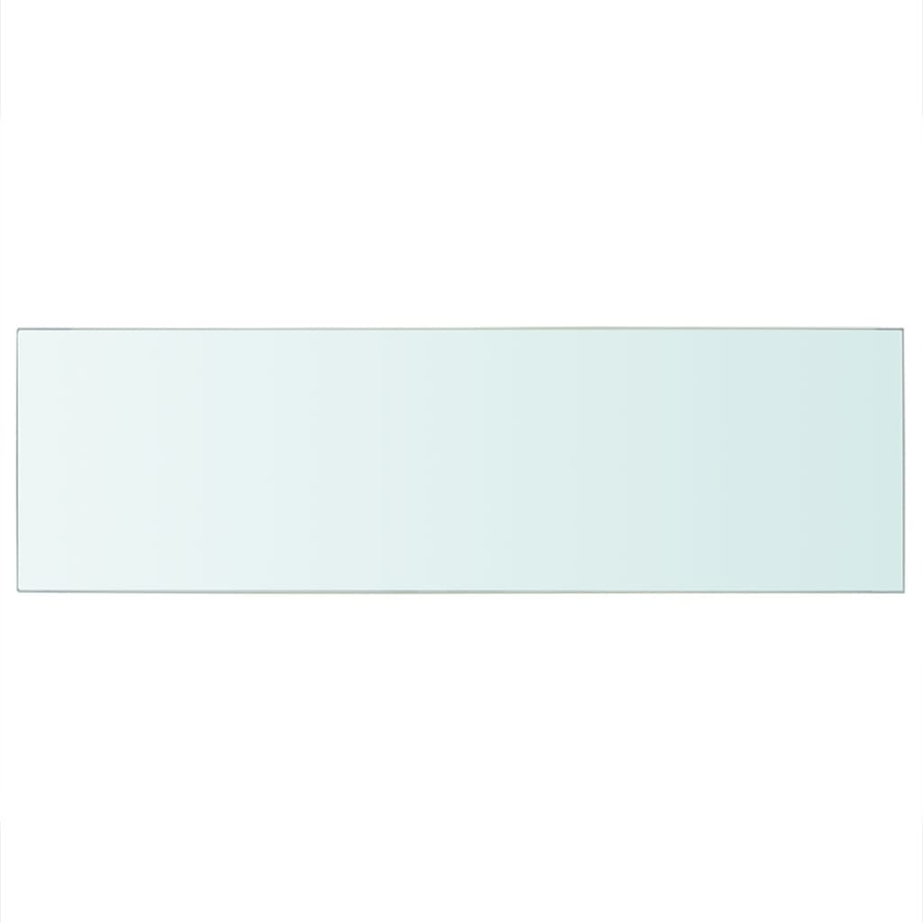 vidaXL Скляна Панель для Полиці Прозорий 80х25 см