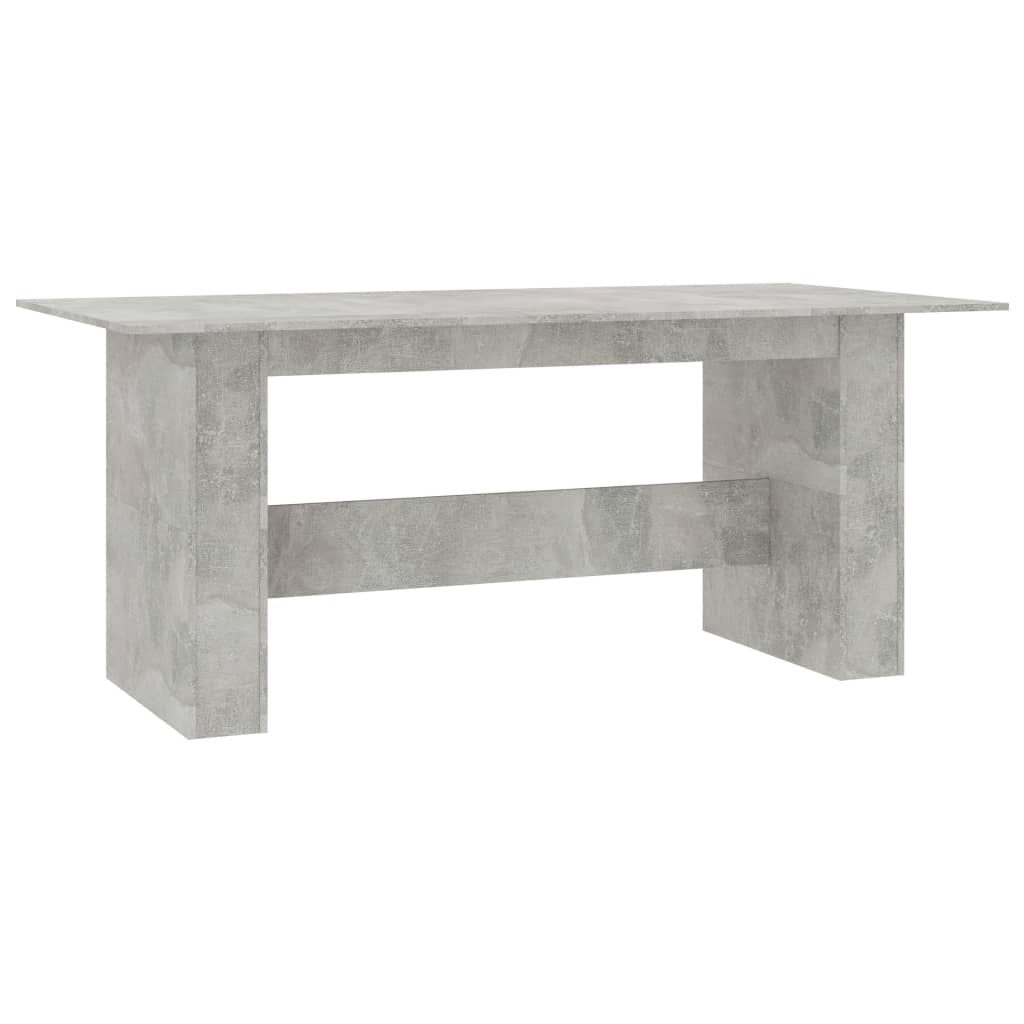 vidaXL Обідній стіл Сірий бетон 180x90x76 см ДСП