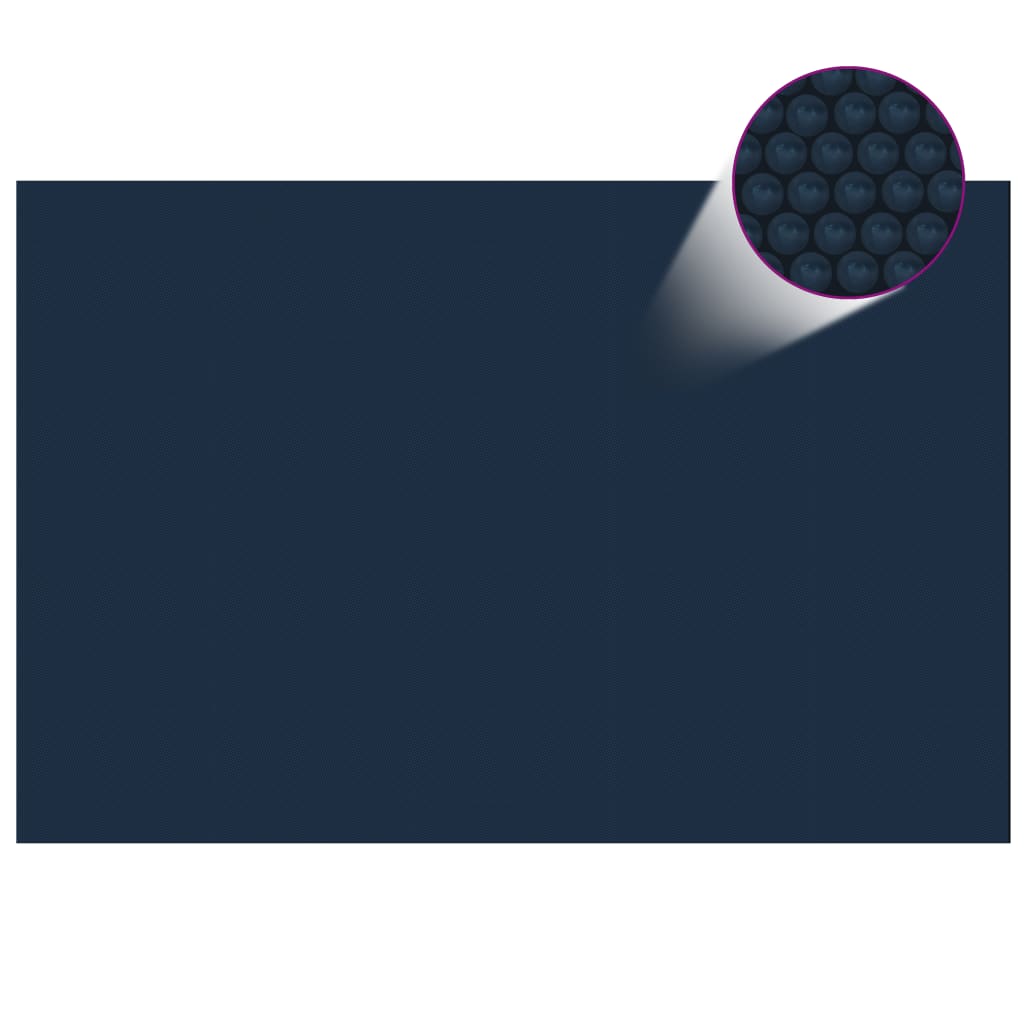 vidaXL Сонячна Плівка для Басейну Плаваюча Чорний/Синій 600x400 см ПЕ