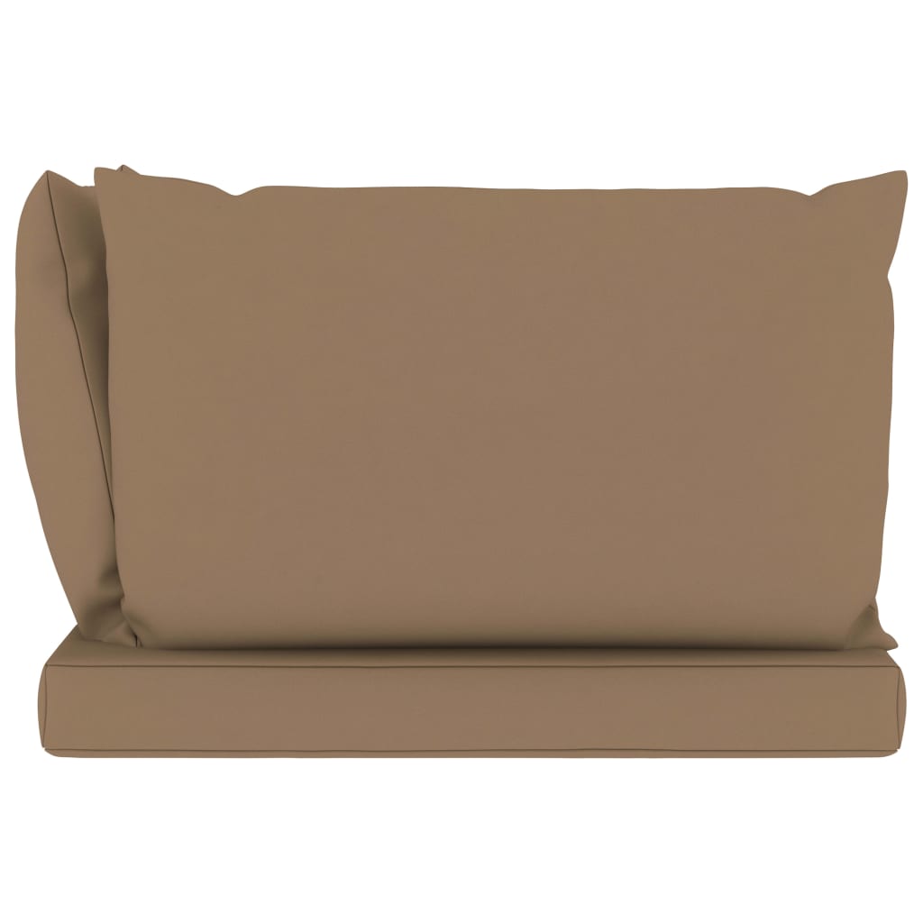 vidaXL Подушки для дивана з піддонів 3 шт Сіро-коричневий Тканина