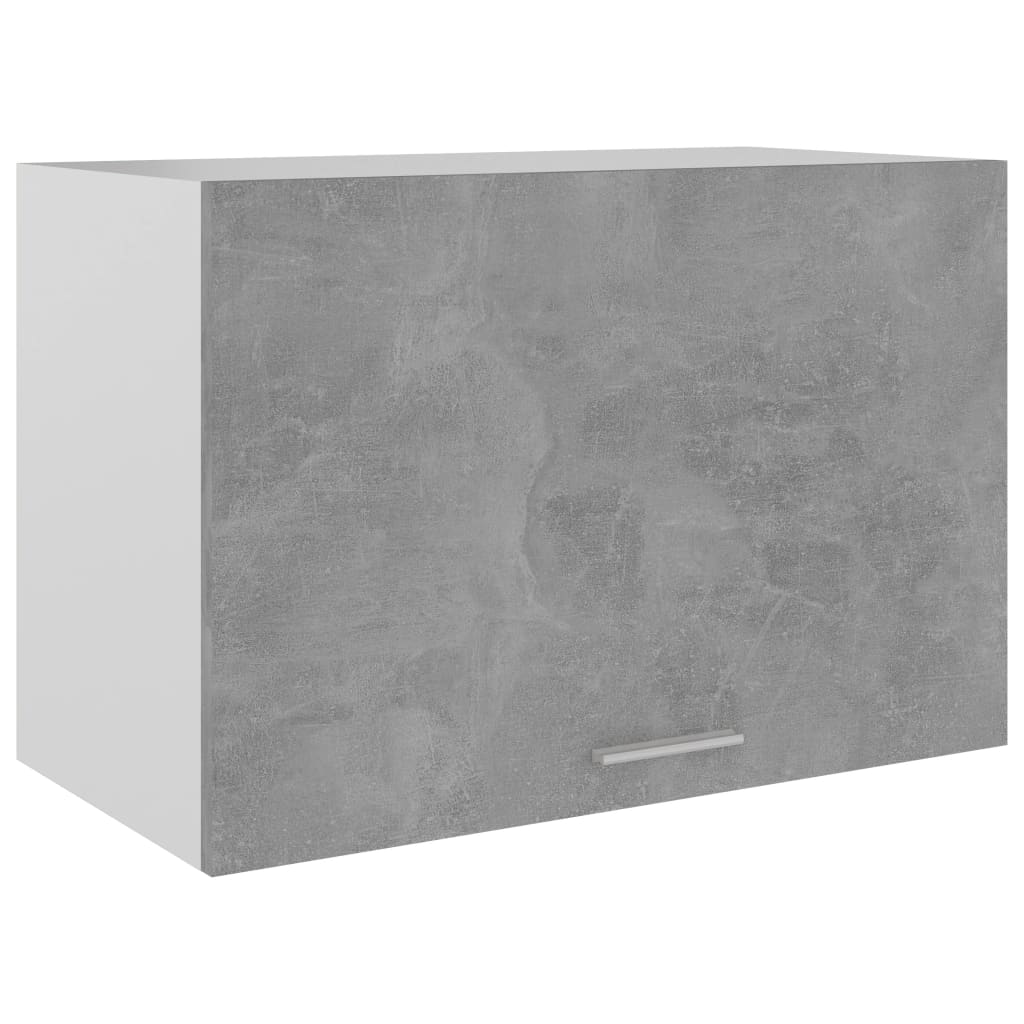 802517 vidaXL Hanging Cabinet Concrete Grey 60x31x40 cm Chipboard