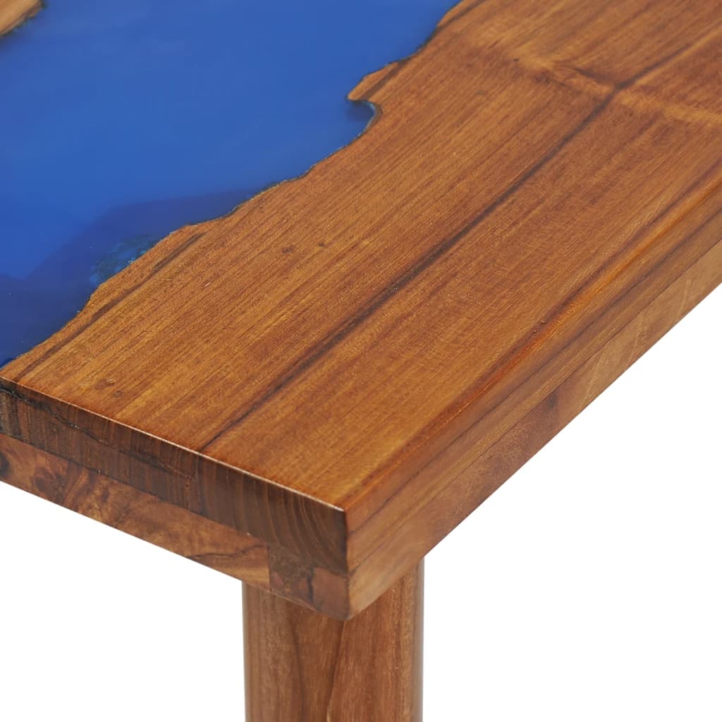 vidaXL Консольний стіл 100x35x75 см Тикове дерево і смола