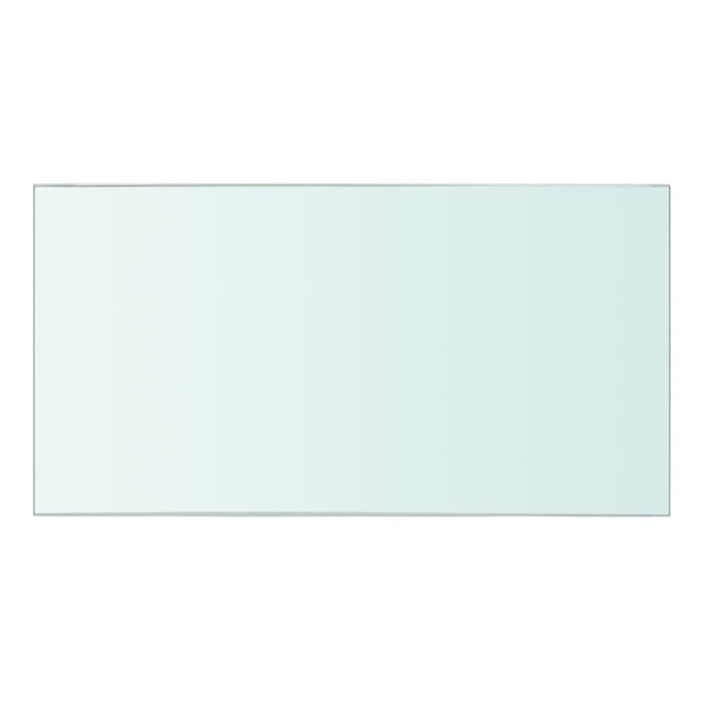 vidaXL Скляна панель для полиці Прозорий 30х15 см