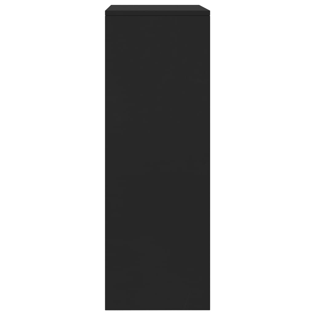 800667 vidaXL Sideboard with 6 Drawers Black 50x34x96 cm Chipboard