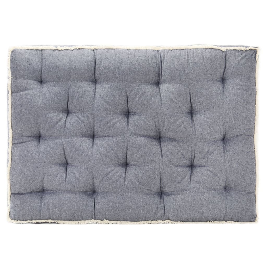 vidaXL Подушка для дивана з піддонів Синій 120x80x10 см