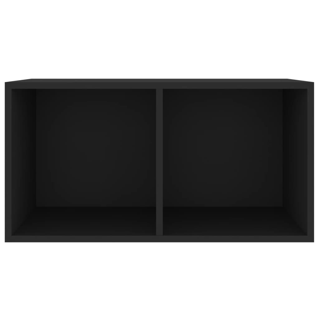 vidaXL Ящик для вінілових платівок Чорний 71x34x36 см ДСП