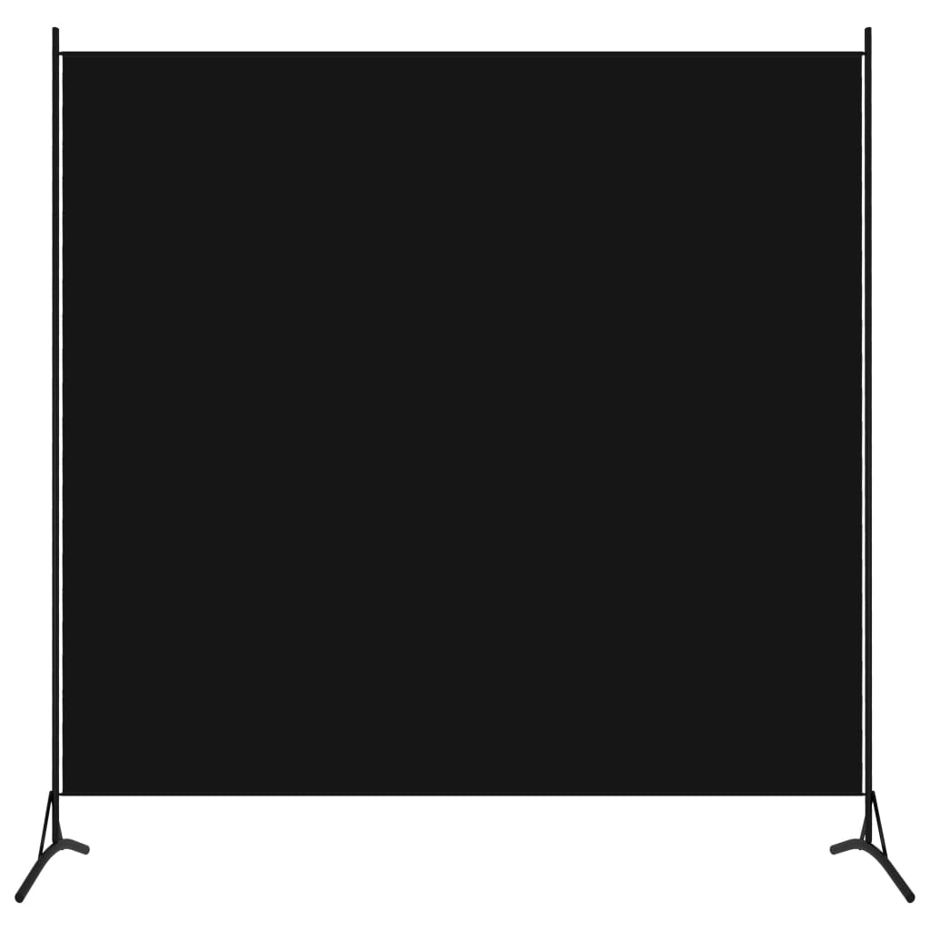 vidaXL 1-Панельна Кімнатна Перегородка Чорний 175x180 см