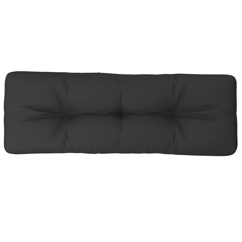 vidaXL Подушка для дивана з піддонів Чорний 120x40x10 см