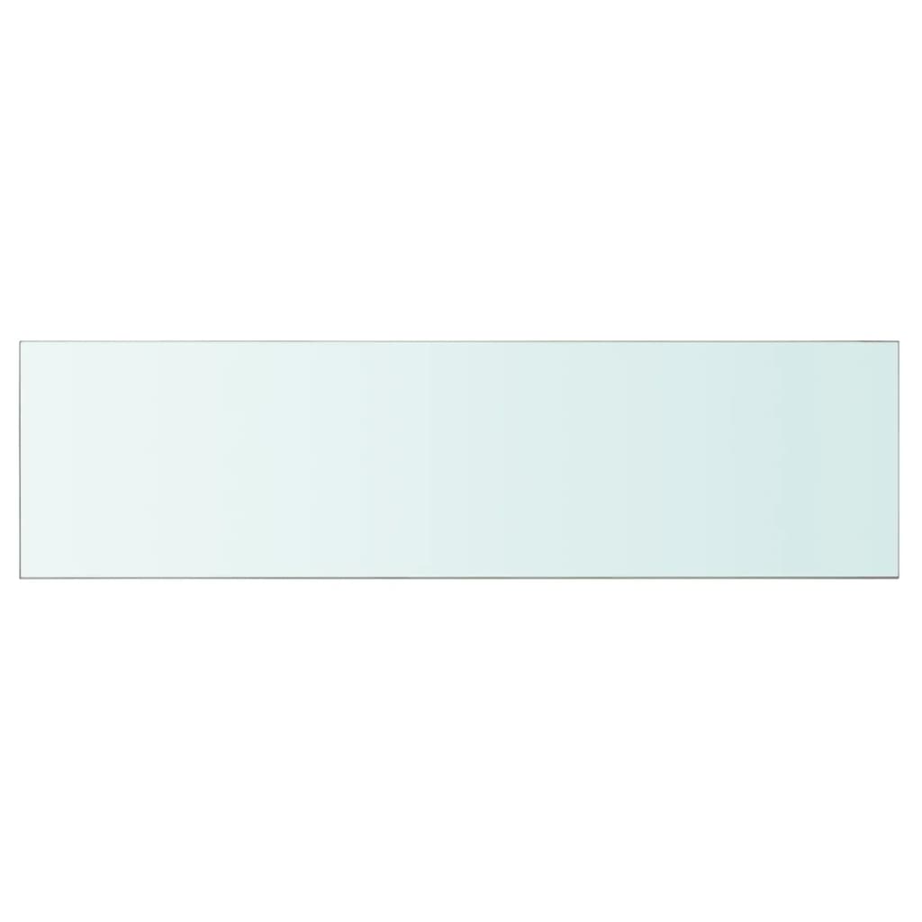 vidaXL Скляна панель для полиці Прозорий 110х30 см