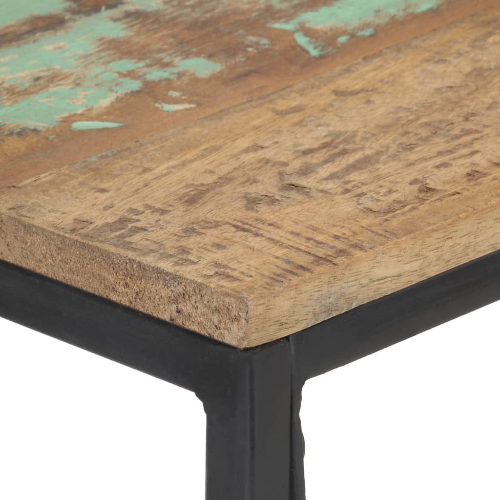 vidaXL Консольний стіл 110x35x75 см Масив відновленої деревини