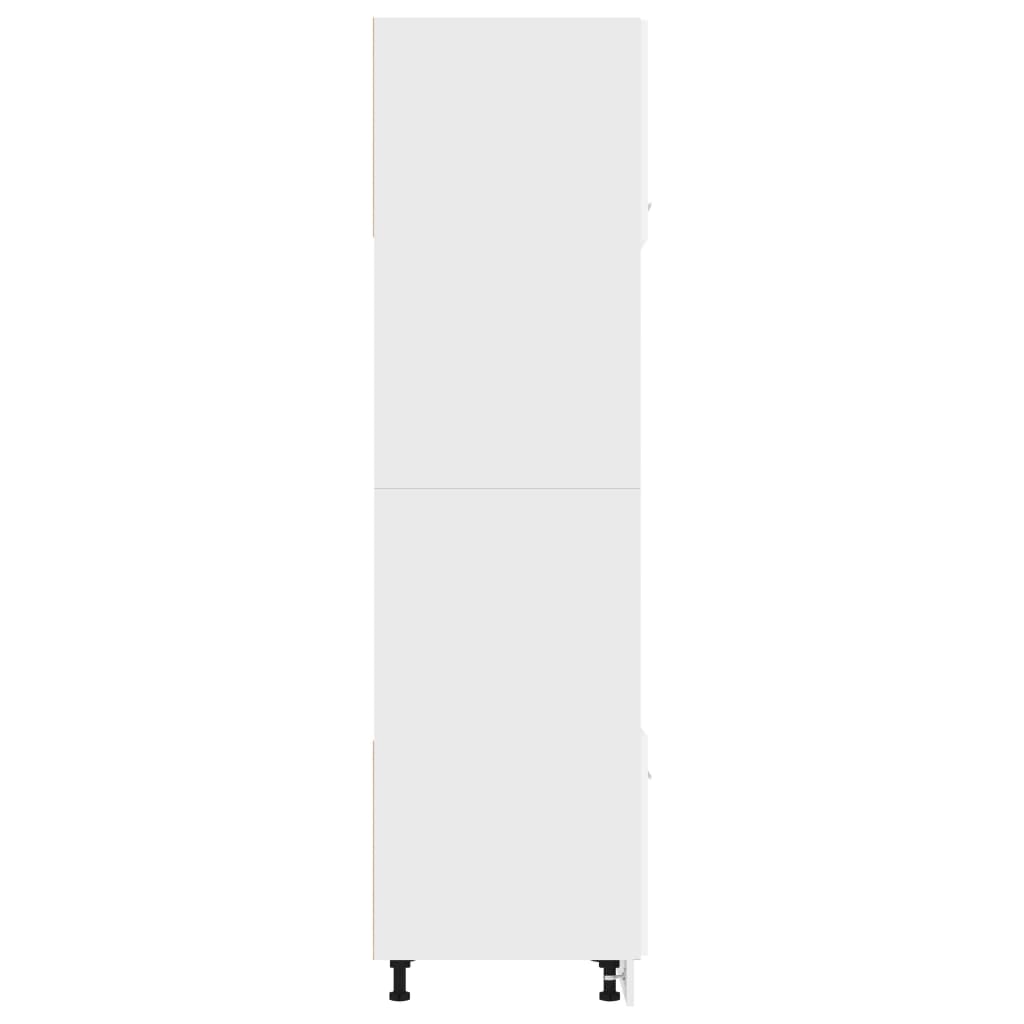 802546 vidaXL Microwave Cabinet White 60x57x207 cm Chipboard