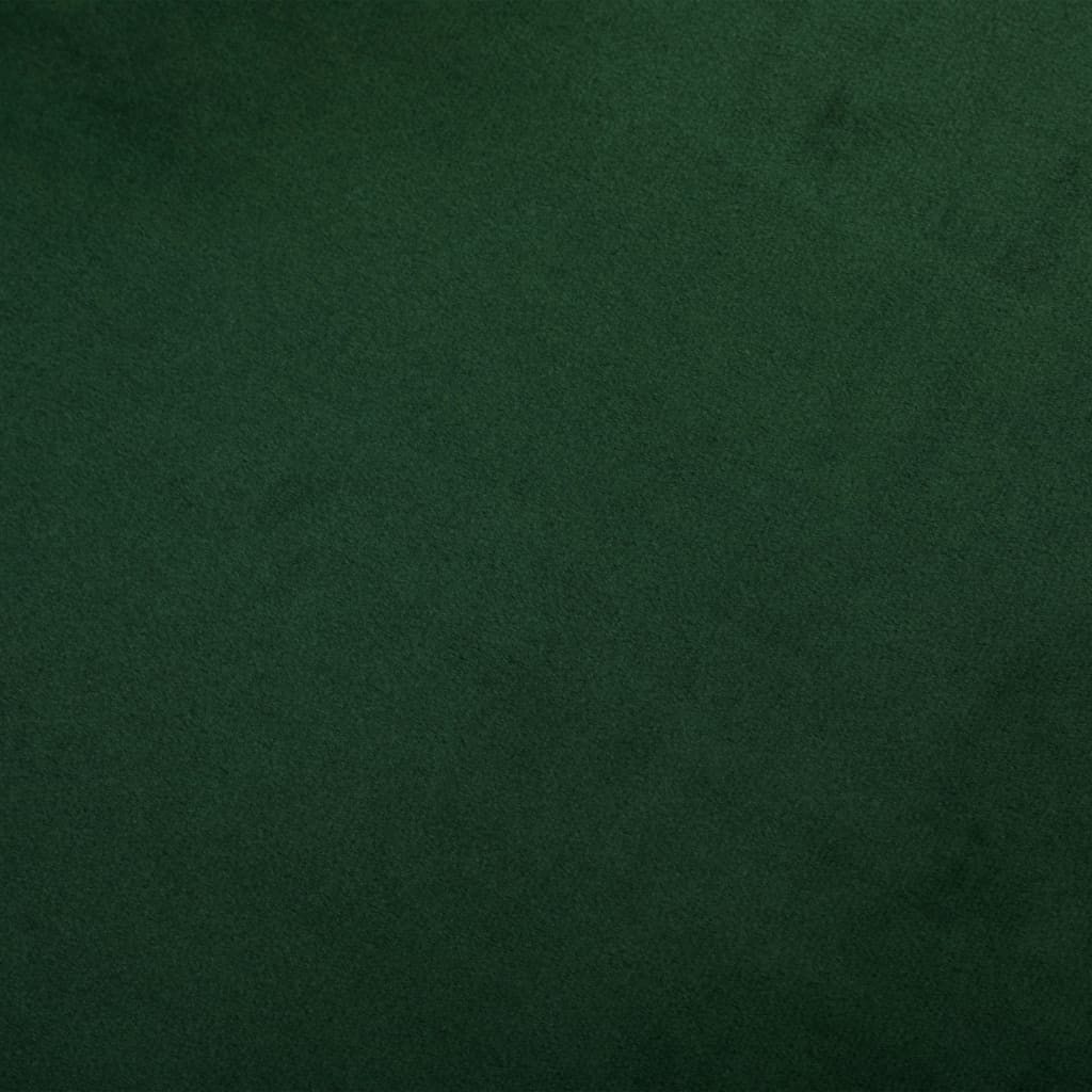 vidaXL Крісло-качалка Темно-зелений Оксамит