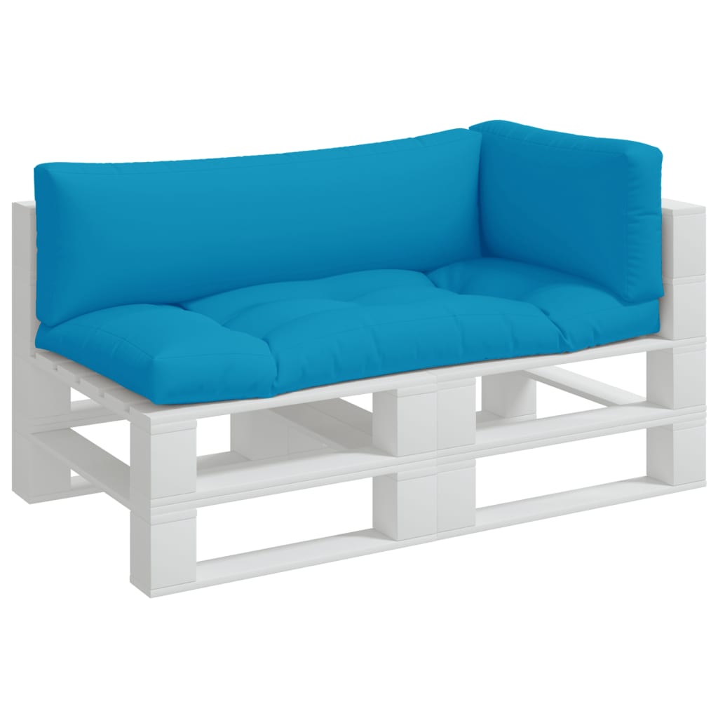 vidaXL Подушки для дивана з піддонів 3 шт Синій