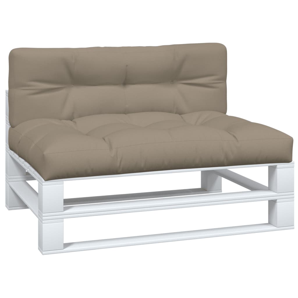 vidaXL Подушки для дивана з піддонів 2 шт Сіро-коричневий