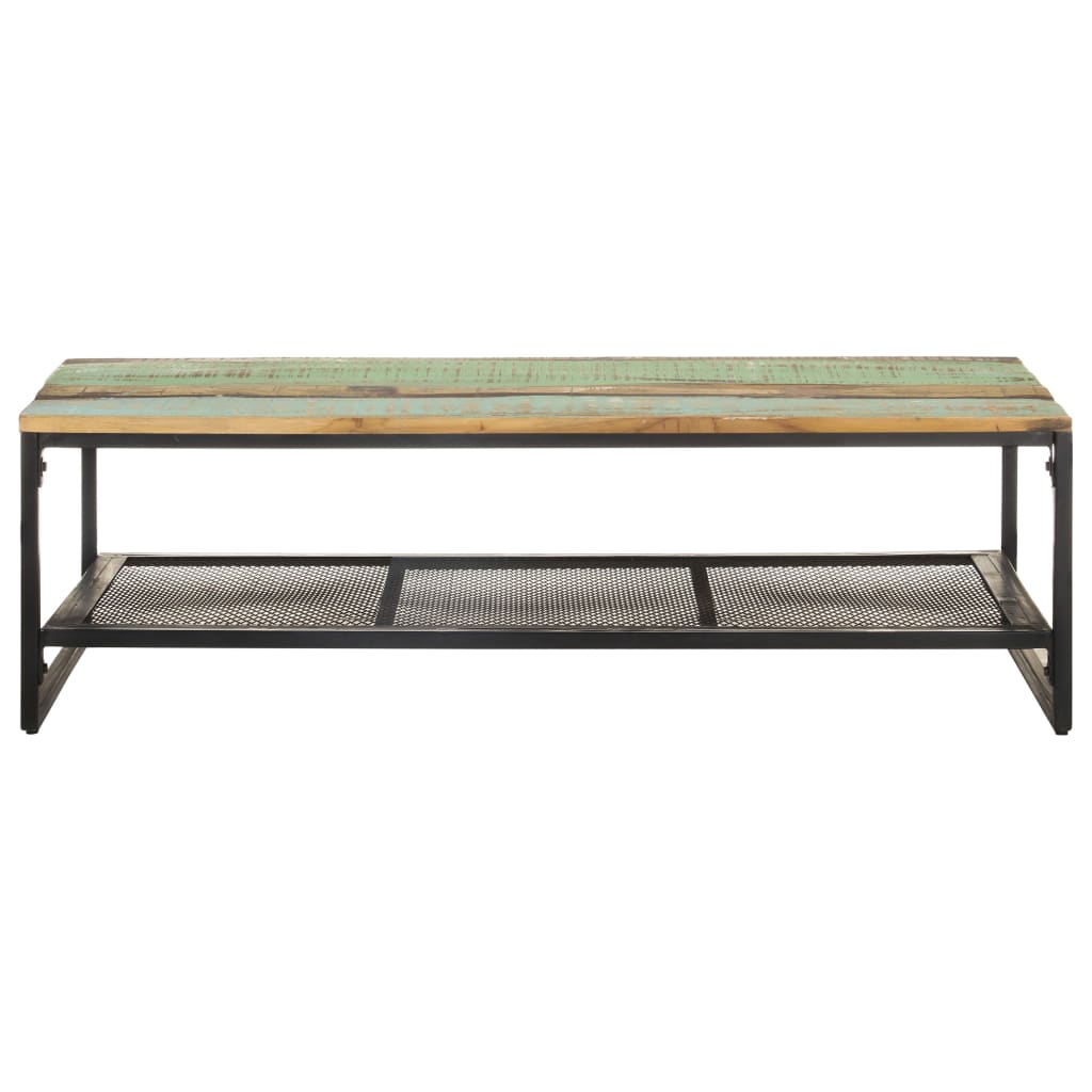 vidaXL Журнальний столик 110x60x35 см Масив відновленої деревини